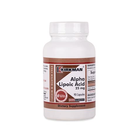 Pharmacy compounding advisory committee meeting september 12, 2018. KIRKMAN Alpha Lipoic Acid 25 mg (Hypoallergenic) 90 kaps ...