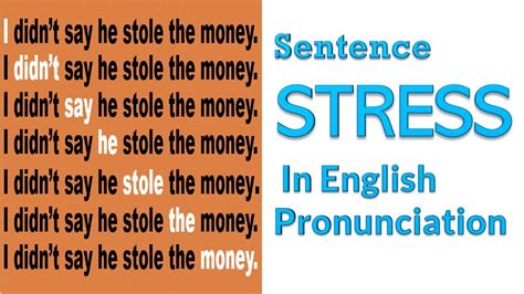 How Sentence Stress Changes Meaning In English كيف تغير طريقة نطق