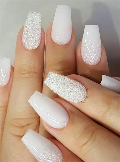 White Nail Art Design For 2020 1000 Acrylic Nails Coffin Short