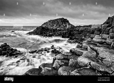 The Giant Causeway Black And White Stock Photos And Images Alamy