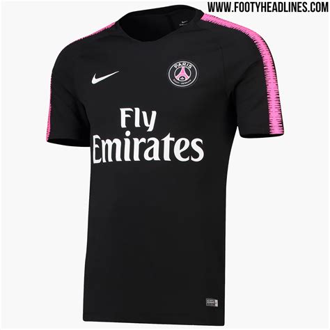 'Black / Hyper Pink' Nike PSG 1819 Training Kit Released  Footy Headlines