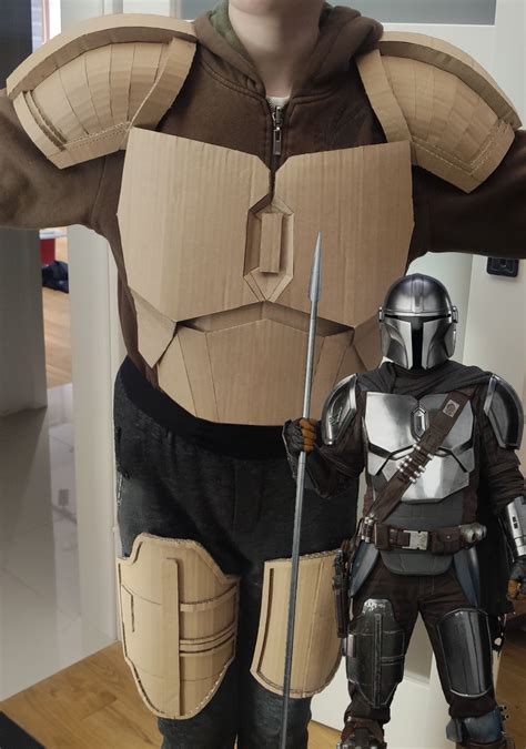 Mandalorian Beskar Armor Cardboard Templates Easy To Home Made Of Diy