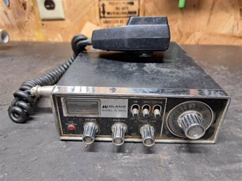 Vintage Midland International Model 13 882c Cb Radio With Microphone Ebay