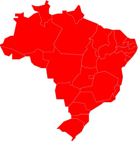 Mapa Editavel Do Brasil