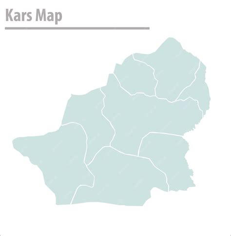 Premium Vector Kars Map Illustration Vector City Of Turkey