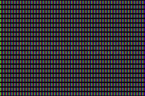 Lcd Screen Pixels Triads Closeup On Black Background Stock Photo