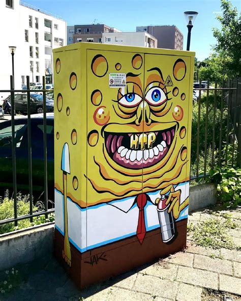 Spongebob Htp Squarepants Street Art Utopia