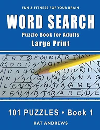 Word Search Puzzle Book For Adults Large Print 101 Puzzles Book 1