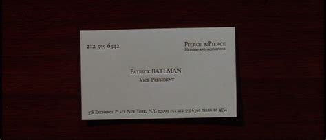 This spoof of american psycho's classic business card scene involves patrick bateman growing angsty over an intense comparison of cats. Battle of the business card ¶ Personal Weblog of Joe Clark, Toronto