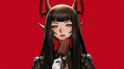Red Demon Anime Girl 5k Wallpaperhd Anime Wallpapers4k Wallpapers