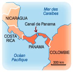 The panama canal provides a shortcut for ships travelling from the atlantic ocean to the pacific ocean. Le canal de Panama : carte | Alternatives Economiques