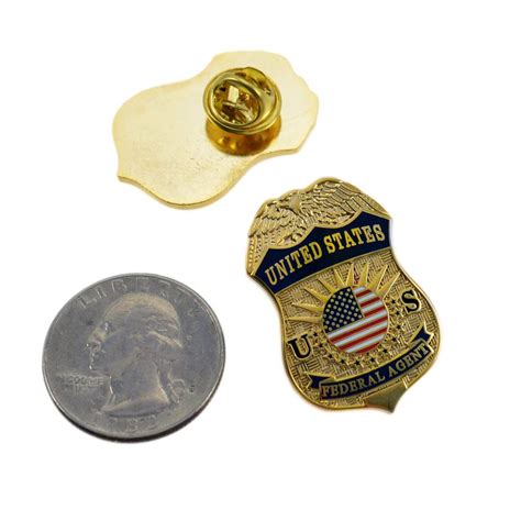 United States Federal Agent Mini Badge Lapel Pin Ice Agent Badge Pin