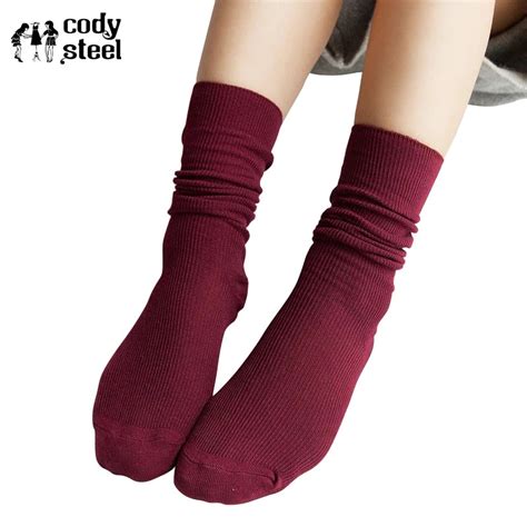Cody Steel Cut Womens Socks High Quality Classic Fashion Female Long Socks Casual In Tube Socks