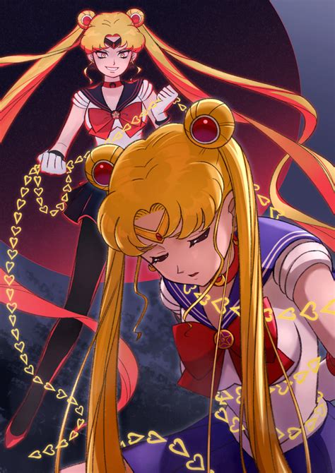 Kikopoko11 Sailor Moon Bishoujo Senshi Sailor Moon Highres Back Bow Black Sailor Collar