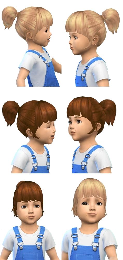 Just Ponytail For Toddler Sims Sims 4 Sims Mods