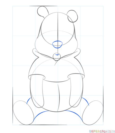 How To Draw Winnie The Pooh Easy Drawing Tutorials These Instructions Are Divided Into Easy To