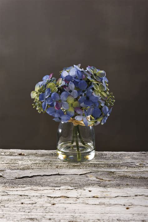 Blue Hydrangea Vase Primitives By Kathy