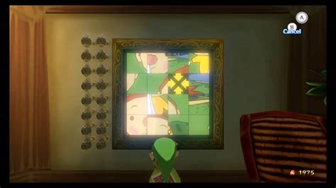 Zelda Wind Waker Hd Sliding Panel Puzzle Mini Game Youtube