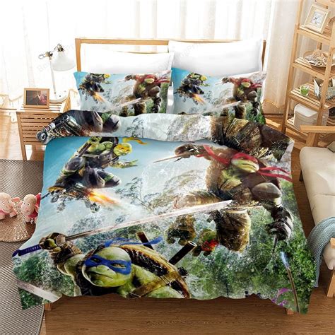 Teenage Mutant Ninja Turtles Duvet Cover Bedding Set Please Note This