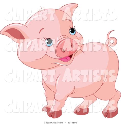Cute Chubby Baby Pig Clipart By Pushkin