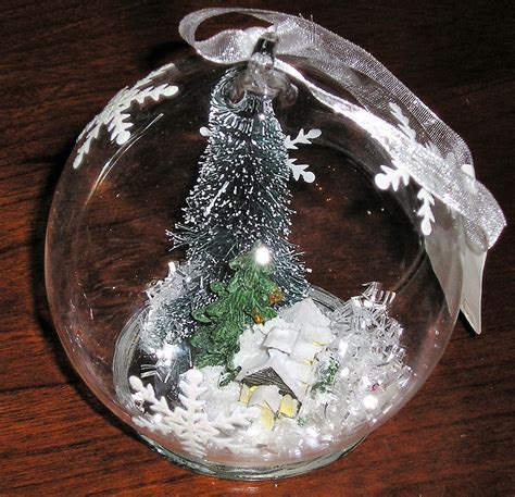 Snow Globe Winter Scene House And Tree Glass Christmas Ornament 3 1200