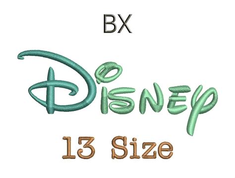Disney Embroidery Font 13 Size Monogram Fonts Bx Files