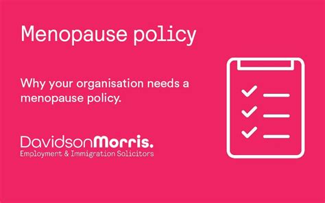 How To Write A Menopause Policy An Employers Guide Cambridge Network