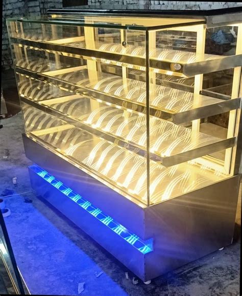 Stainless Steel And Glass Ac Sweet Display Counter For Bakery At Rs