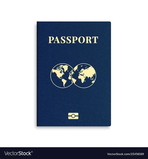 International Passport Cover Template Royalty Free Vector