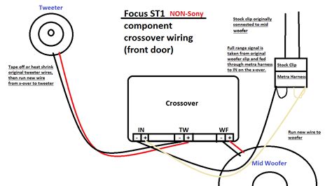 Ford Focus St1 Component Speaker Crossover Wiring Diagram Ford Focus