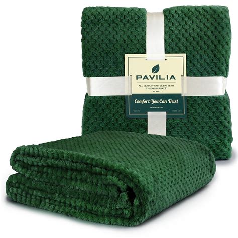 Pavilia Premium Flannel Fleece Bed Throw Blanket For Sofa Couch
