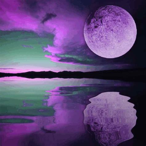 Purple Moon Sunset Background Image Wallpaper Or Texture