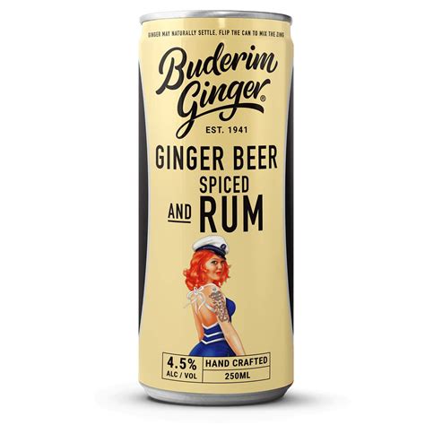 Ginger Beer Spiced Rum Ml Buderim Ginger