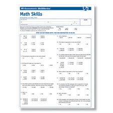 Workplace Math Skills Test | Workplace Essential Skills