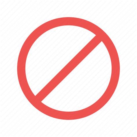 Forbidden No Prohibited Red Sign Stop Wrong Icon Download On