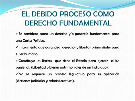 Diapositiva El Debido Proceso Como Derecho Fundamental Libros De