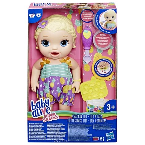 Baby Alive Super Snack Snackin Lily Doll Smyths Toys Uk