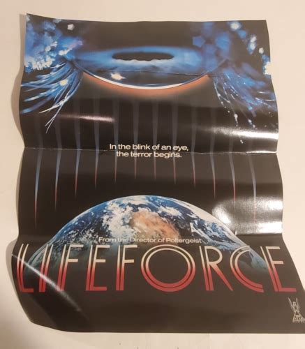 vintage 1985 lifeforce tobe hooper patrick stewart movie mini promo poster as is ebay
