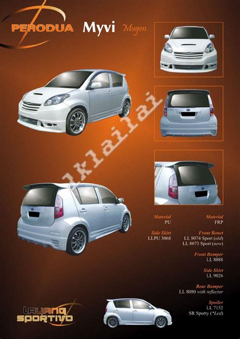 Perodua kenari rs for sale. Perodua Myvi Mugen - Body Kits (end 10/8/2018 12:59 PM)