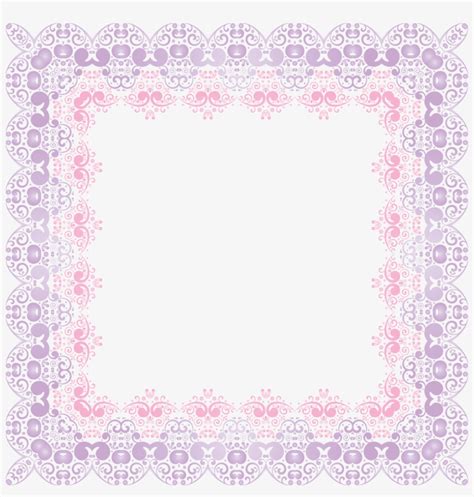 Pink Lace Border Png