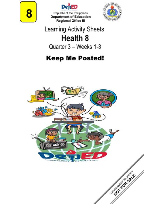Homeroom Guidance 8 Q3 Las Learning Activity Sheets Health 8