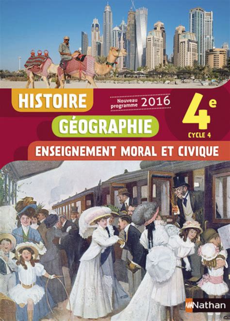Histoire Géographie Emc 4e Livre De Lélève 9782091718965