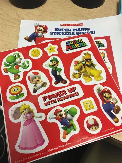Mario Stickers In Scholastic Book Orders Rnintendo