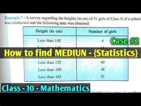 We now know how the median number is defined, so we should look at how to calculate the median. How to find MEDIAN in statistics | Median of Grouped data ...