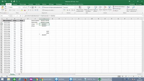 Excel Trouver Une Valeur Dans Une Colonne - Trouver la valeur Max d'une colonne entre 2 dates