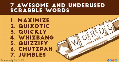 Maybe you would like to learn more about one of these? » 7 Awesome and Underused Scrabble Words