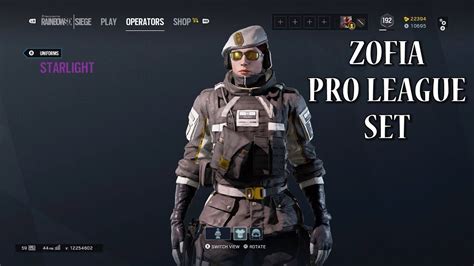 Zofia Pro League Set Rainbow Six Siege Youtube