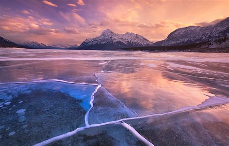 Wallpaper Ice Canada Sky Landscape Nature Cloud Mountains Lake