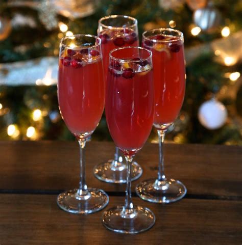 Poinsettia Cocktail With A Splash And A Twist Of Orange Recipe Poinsettia Cocktail