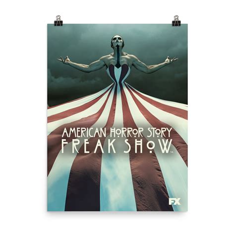 American Horror Story Freak Show Art Premium Satin Poster Fx Networks Shop